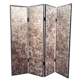 84 X 84 Bronze Wood & Fabric Screen - Homeroots - Flyclothing LLC