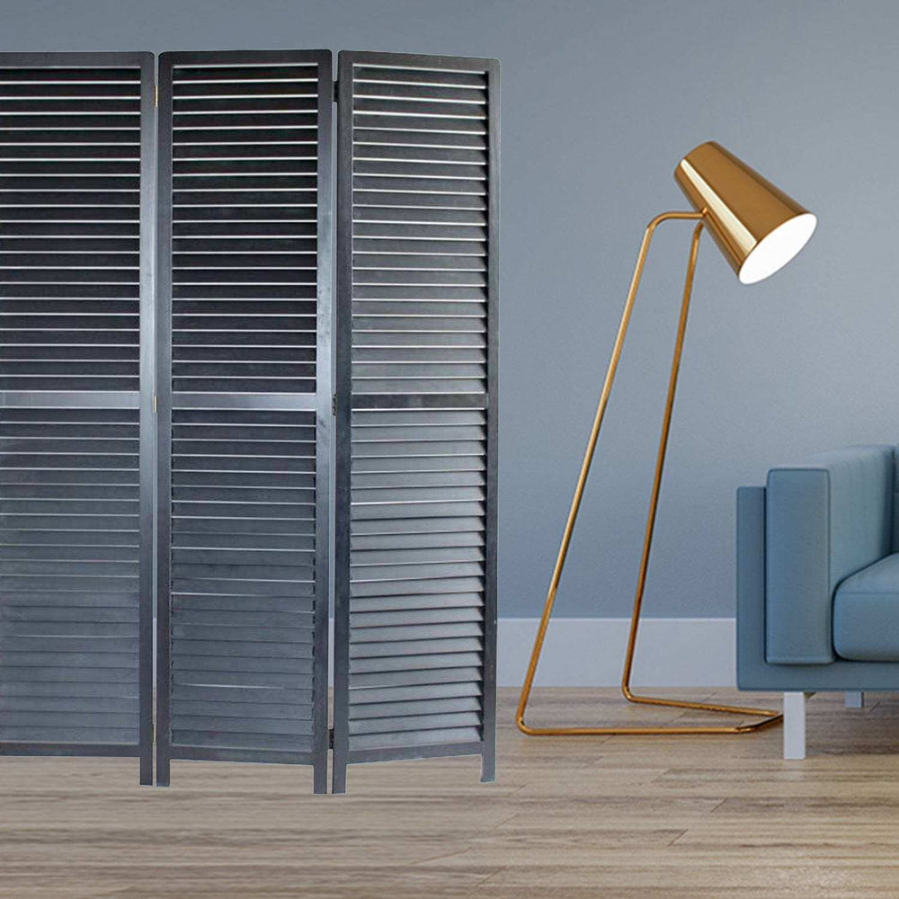 47 X 67 Black Wood Screen - Homeroots - Flyclothing LLC