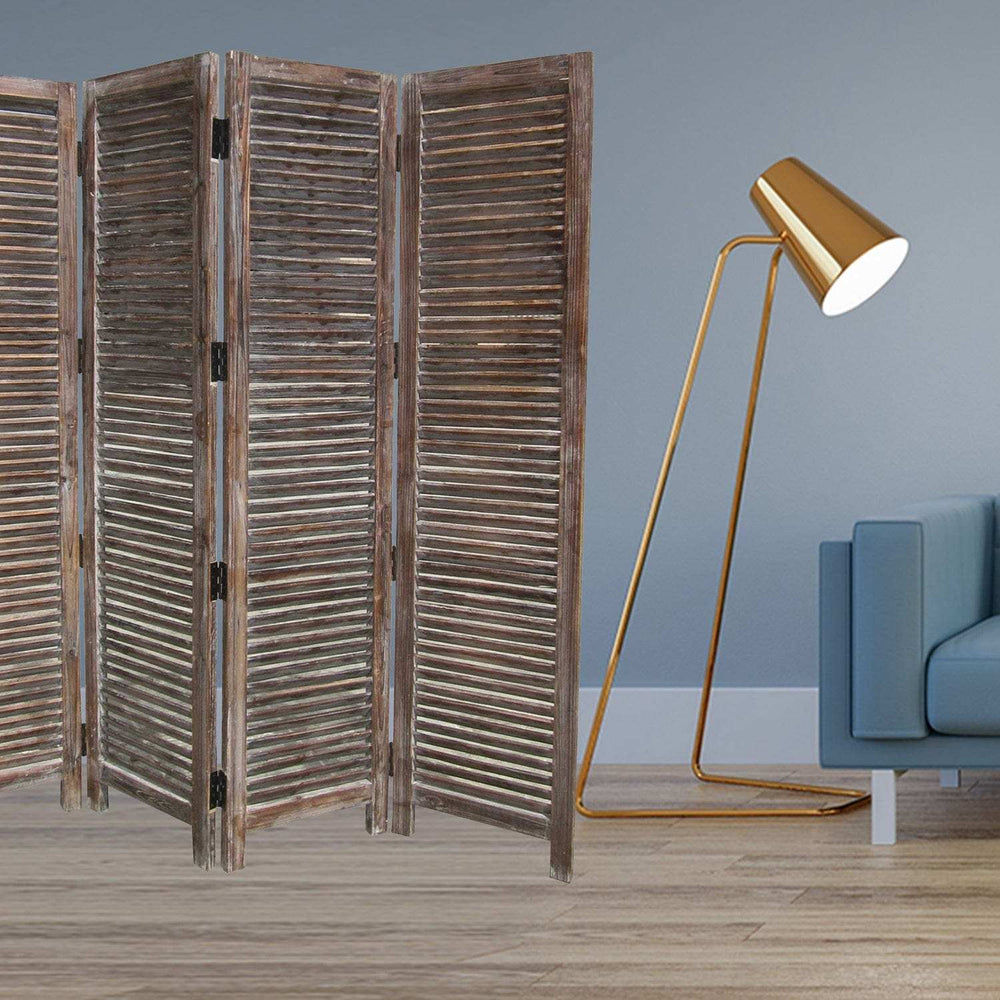 80 X 84 Brown Wood Screen - Homeroots - Flyclothing LLC