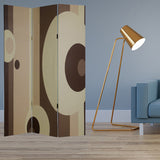 48" X 72" Multi Color Wood Canvas 3 Panel Screen - Homeroots