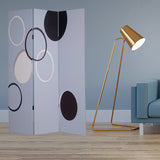 48" X 72" Muti Color Black Metal 3 Panel Screen - Homeroots