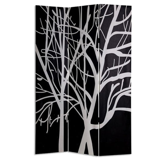48" X 72" Multi Color Wood Canvas Tranquillity Screen - Homeroots