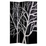 48" X 72" Multi Color Wood Canvas Tranquillity Screen - Homeroots