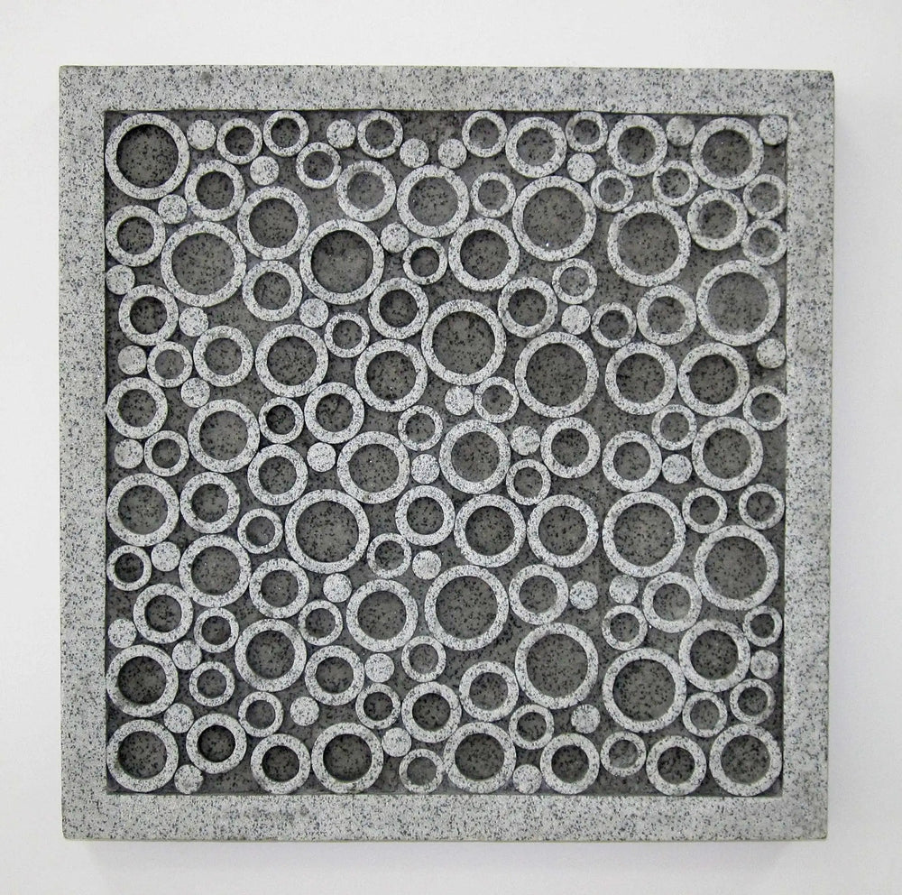 17" X 17" X 2" Brown Sandstone Square Bubble Design - Wall Decor - Homeroots - Flyclothing LLC