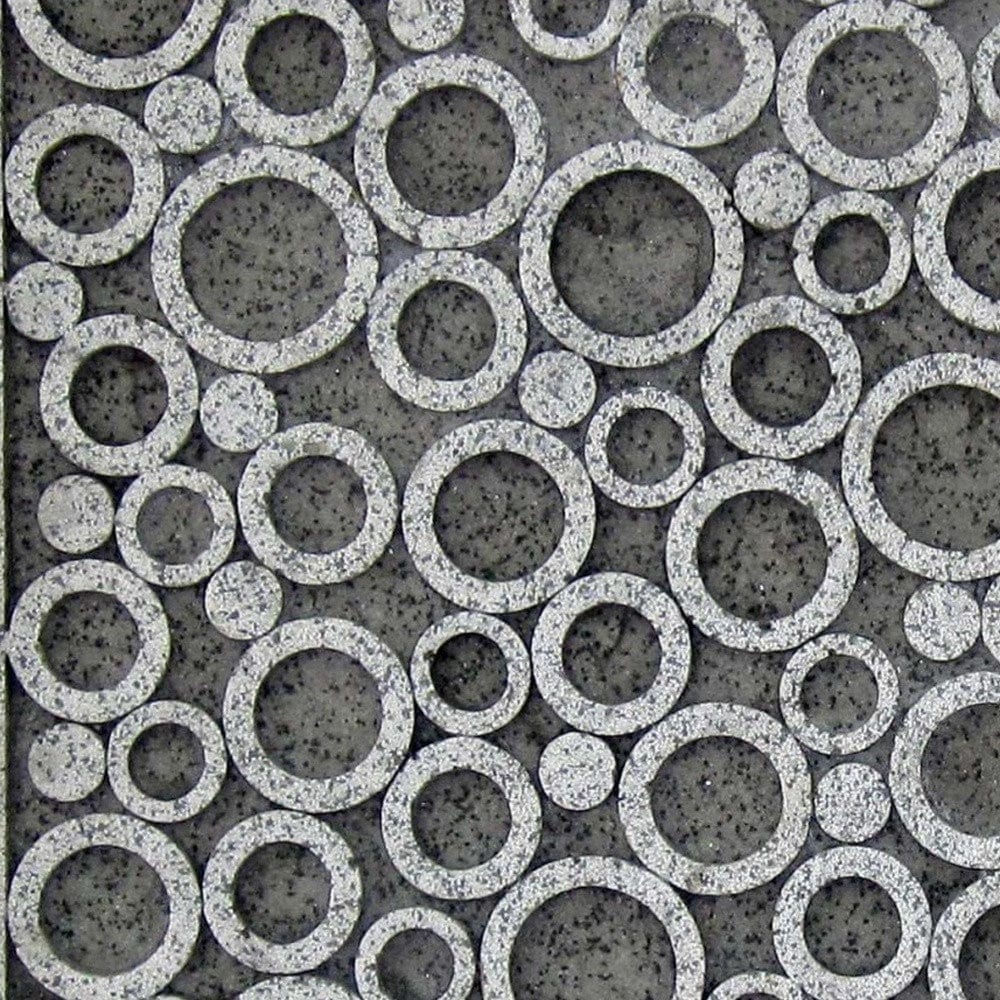 17" X 17" X 2" Brown Sandstone Square Bubble Design - Wall Decor - Homeroots - Flyclothing LLC