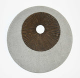 27" X 27" X 3" Brown & Gray Round Double Layer Ribbed Wall Decor - Homeroots - Flyclothing LLC