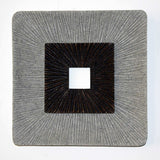 Brown & Gray Square Ribbed Minimalistic Wall Art - Homeroots - Flyclothing LLC