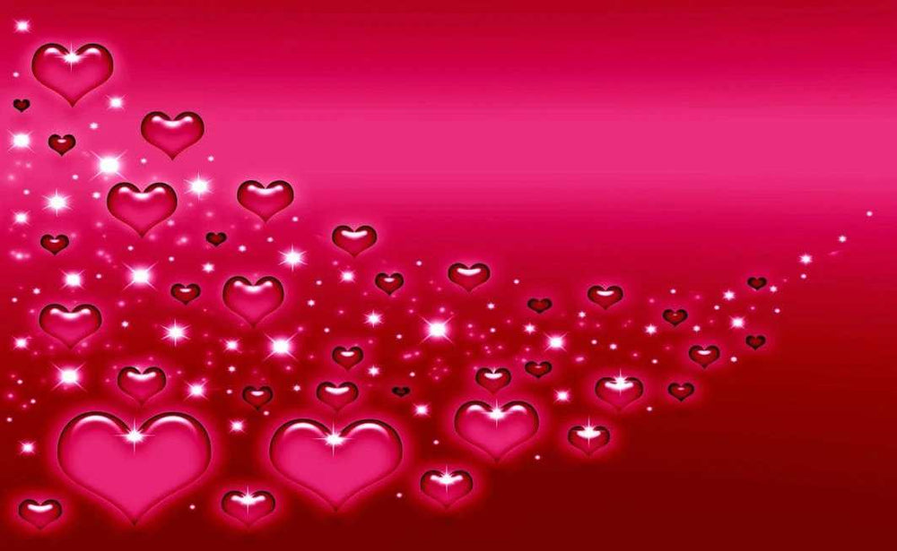 Pink Hearts Canvas Hanging Wall Art - Homeroots - Flyclothing LLC