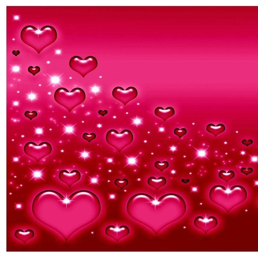 Pink Hearts Canvas Hanging Wall Art - Homeroots - Flyclothing LLC