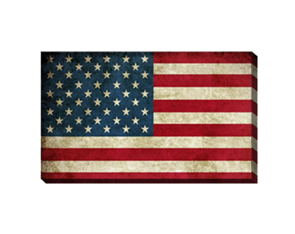 USA Flag Canvas Print Wall Art 2 Piece Set Wall Art - Homeroots - Flyclothing LLC