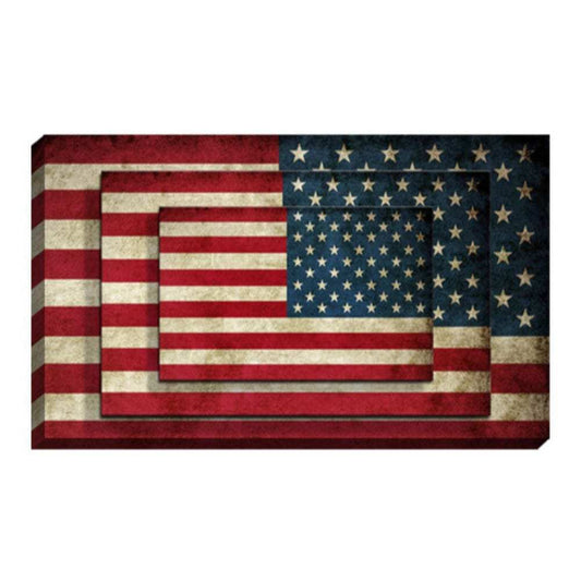 Set Of Four American Flag Print Wall Art - Homeroots - Flyclothing LLC