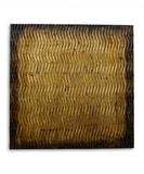 Bronze Metallic Ridge Wood Wall Art - Homeroots - Flyclothing LLC