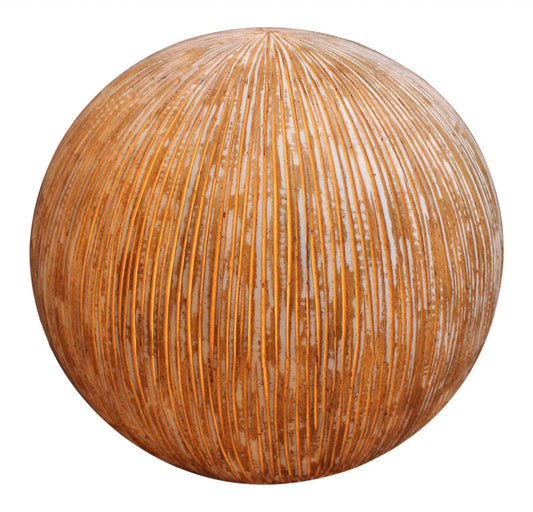 1 X 16 X 14 Sandstone Ribbed Finish Outdoor Light - Ball - Homeroots - Flyclothing LLC