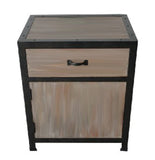 20" Brown Solid Wood End Table With Drawer - Homeroots - Flyclothing LLC