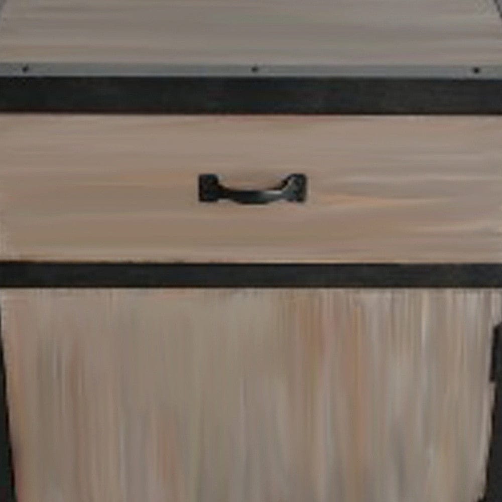 20" Brown Solid Wood End Table With Drawer - Homeroots - Flyclothing LLC