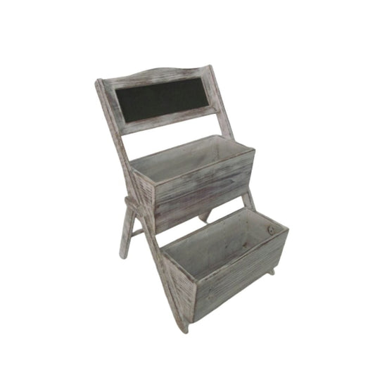 10" Gray Solid Wood Indoor Outdoor Planter Box - Homeroots