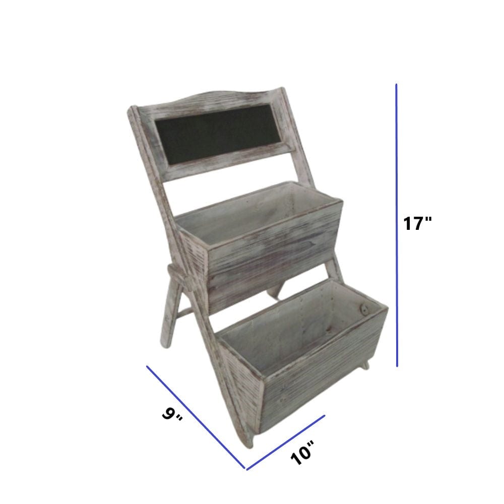 10" Gray Solid Wood Indoor Outdoor Planter Box - Homeroots - Flyclothing LLC