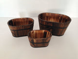 1" X 10" X 7" Brown, Wood Garden Planter - 3 Piece - Homeroots - Flyclothing LLC