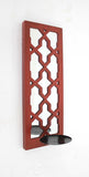 17 X 5 X 6 Red Mirrored - Candle Holder Sconce - Homeroots - Flyclothing LLC