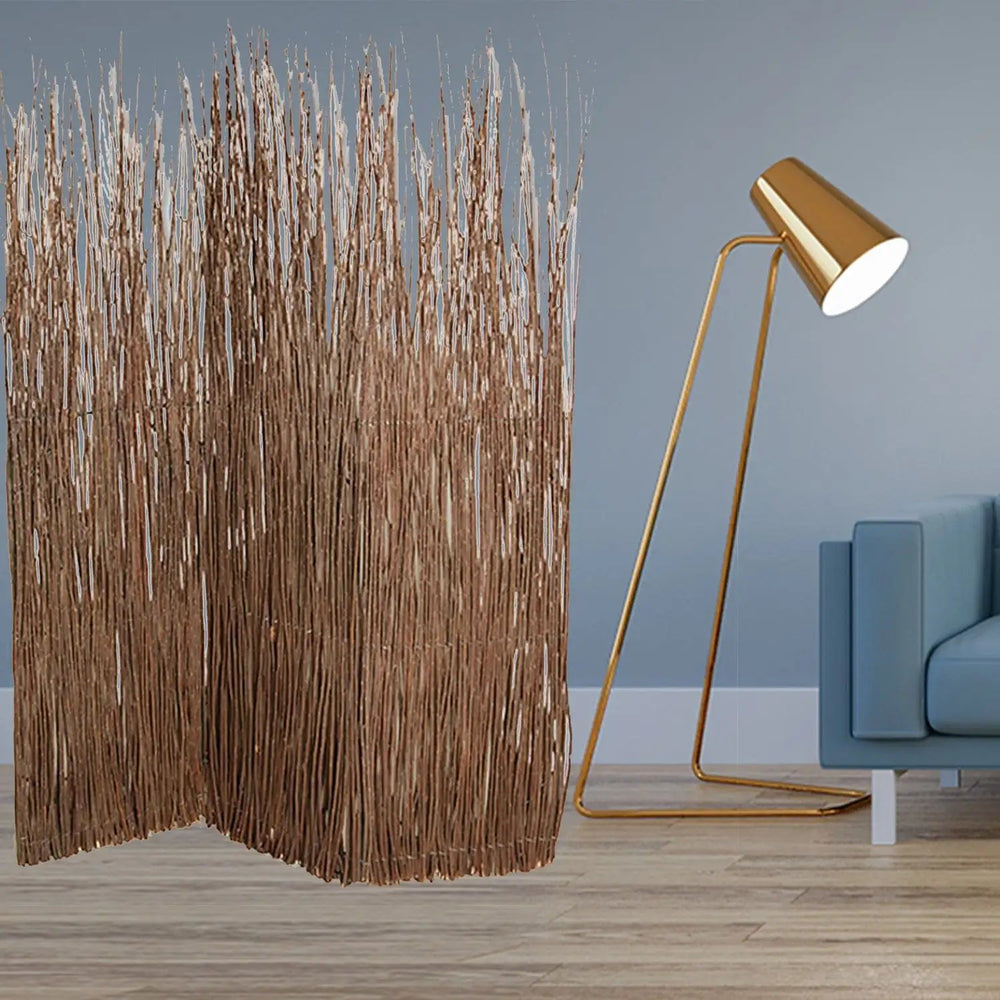 63" X 84" Brown Willow Adirondack Screen - Homeroots