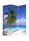 48 X 72 Multi Color Wood Canvas Paradise Screen - Homeroots - Flyclothing LLC