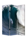 48 X 72 Multi Color Wood Canvas Wave Screen - Homeroots - Flyclothing LLC