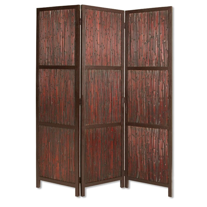 60" X 72" Cherry Wood Screen - Homeroots