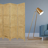 76" X 84" Yellow Wood Screen - Homeroots