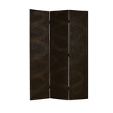 48" X 72" Black Wood Canvas Screen - Homeroots