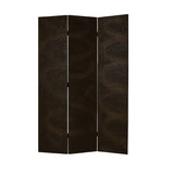 48" X 72" Black Wood Canvas Screen - Homeroots