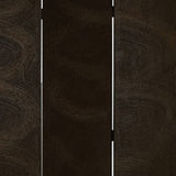 48" X 72" Black Wood Canvas Screen - Homeroots