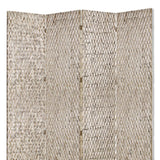 84" X 84" Silver Wood Screen - Homeroots