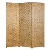 63" X 72" Gold Wood 3 Panel Screen - Homeroots - Flyclothing LLC