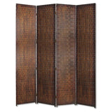 84" X 84" Brown Wood Screen - Homeroots - Flyclothing LLC