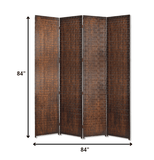 84" X 84" Brown Wood Screen - Homeroots - Flyclothing LLC
