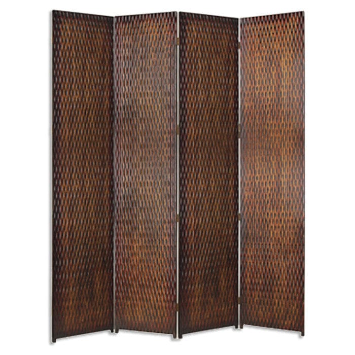 84" X 84" Brown Wood Screen - Homeroots - Flyclothing LLC