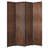 84" X 84" Brown Wood Screen - Homeroots - Flyclothing LLC