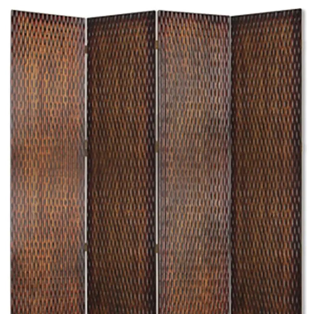 84" X 84" Brown Wood Screen - Homeroots - Flyclothing LLC