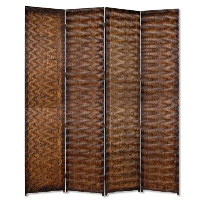 84" X 84" Brown Wood Screen - Homeroots - Flyclothing LLC
