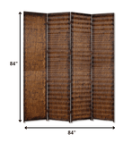 84" X 84" Brown Wood Screen - Homeroots - Flyclothing LLC