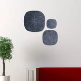 29" X 29" X 2" Gray, Sandstone, Ribbed, Square - Wall Decor - Homeroots