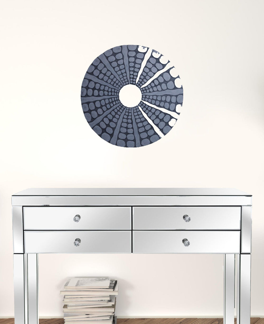 19" X 19" X 2" Sandstone, Fine Polished, Round With Stardust Pebble Finish - Wall Decor - Homeroots - Flyclothing LLC