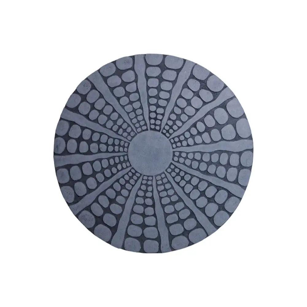 28" X 28" Gray Sandstone Round Wall Decor - Homeroots - Flyclothing LLC