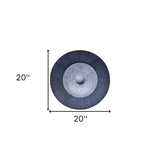 20" X 20" Gray Sandstone Hanging Dimensional Sculpture Wall Decor - Homeroots