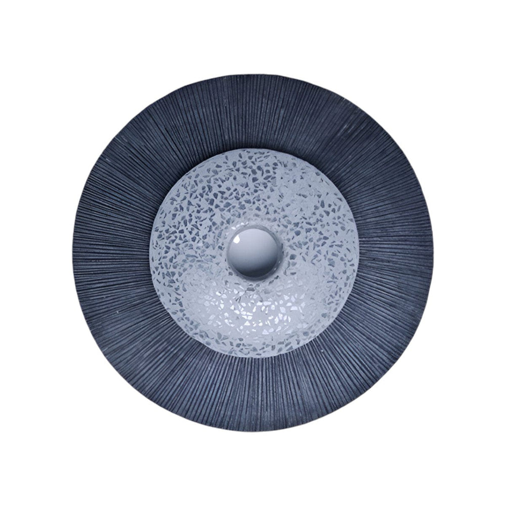 20" X 20" Gray Sandstone Hanging Dimensional Sculpture Wall Decor - Homeroots