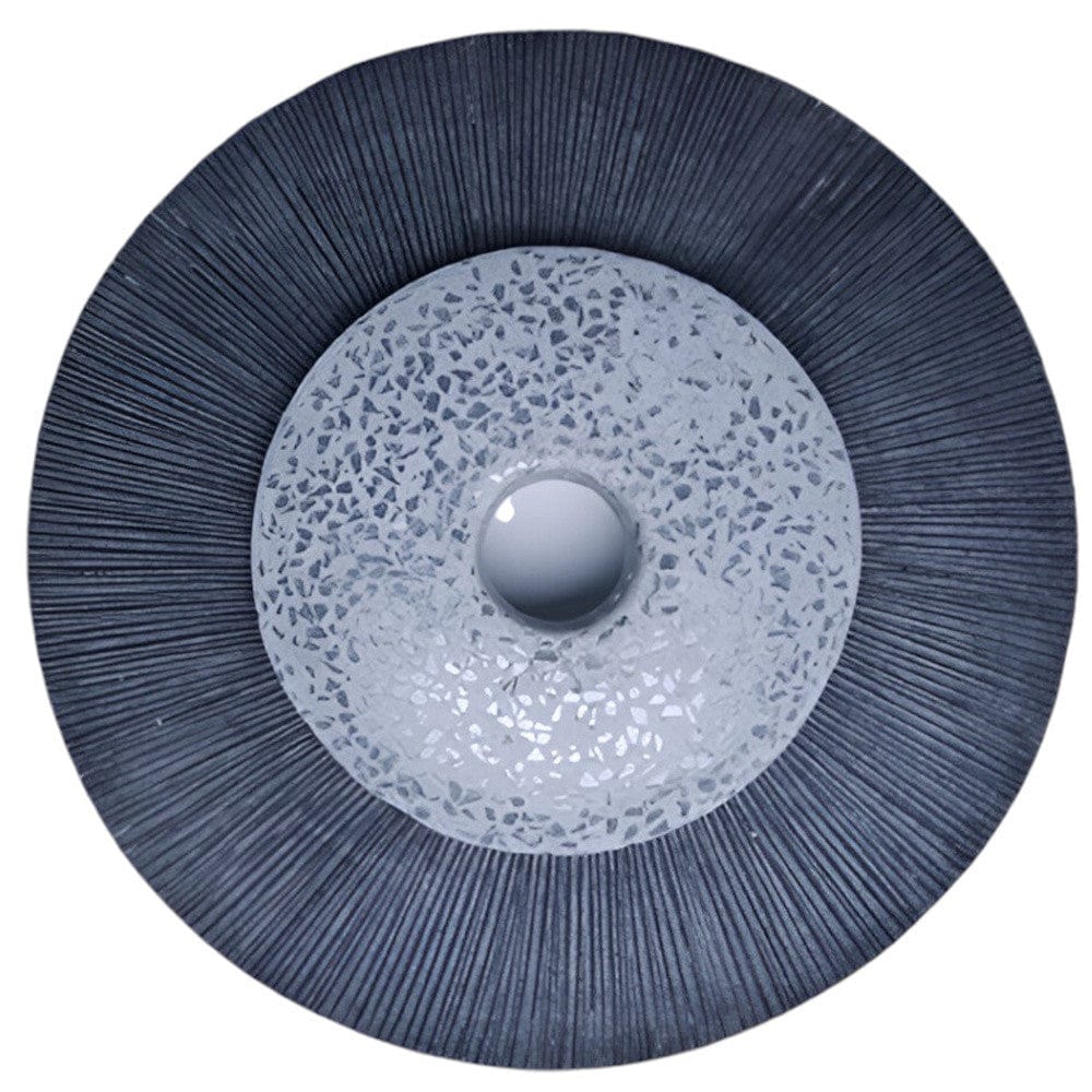 20" X 20" Gray Sandstone Hanging Dimensional Sculpture Wall Decor - Homeroots