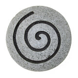 19" X 19" X 2" Gray Round Modern Spiral Wall Art - Homeroots