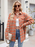 Plaid Button Up Long Sleeve Shirt - Trendsi - Flyclothing LLC