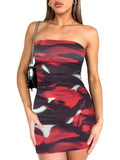 Tie-dye Bodycon Mini Dress - Trendsi - Flyclothing LLC