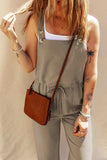 Drawstring Wide Strap Overalls with Pockets - Trendsi - Flyclothing LLC